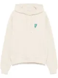 Burberry B shield logo-print hoodie - White
