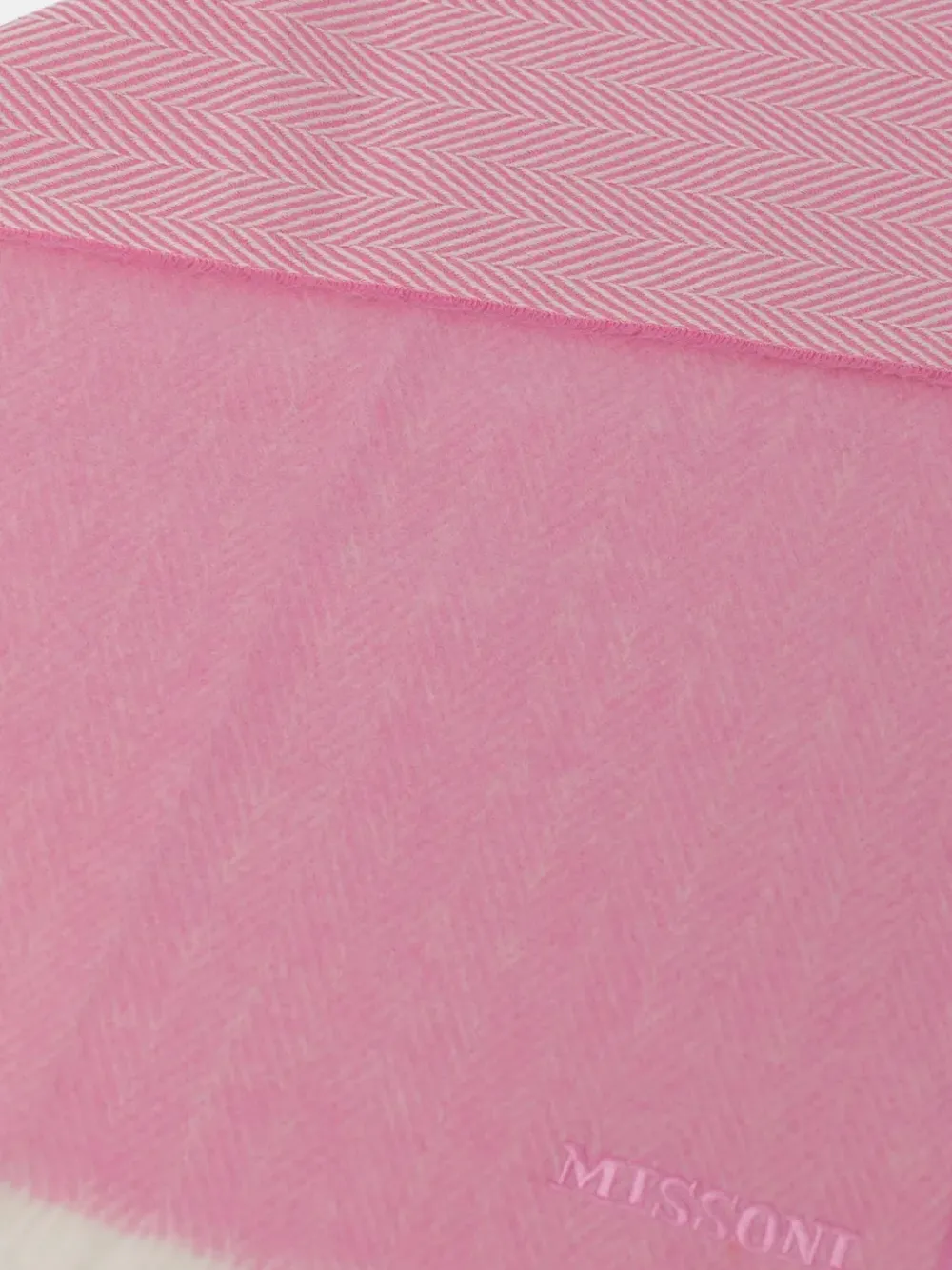 Missoni Sjaal met chevron streep - Roze