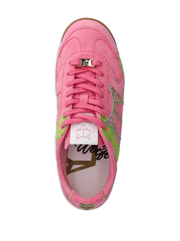 NAKED WOLFE logo-patch Sneakers | Pink | FARFETCH