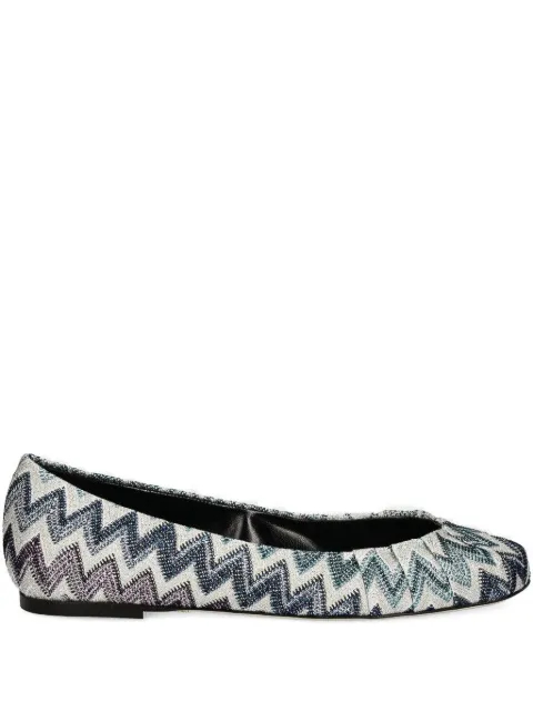 Missoni Zigzag-pattern ballet flats