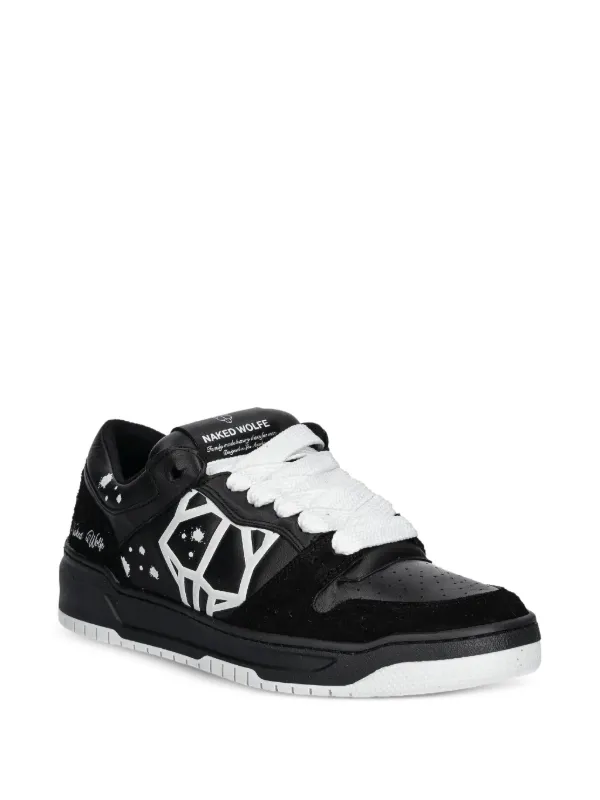 NAKED WOLFE ◆ CM-00 ◆ 軽量 メンズ スニーカー ロゴ入り NAKED WOLFE CM-00 Sneakers | Black | FARFETCH JO
