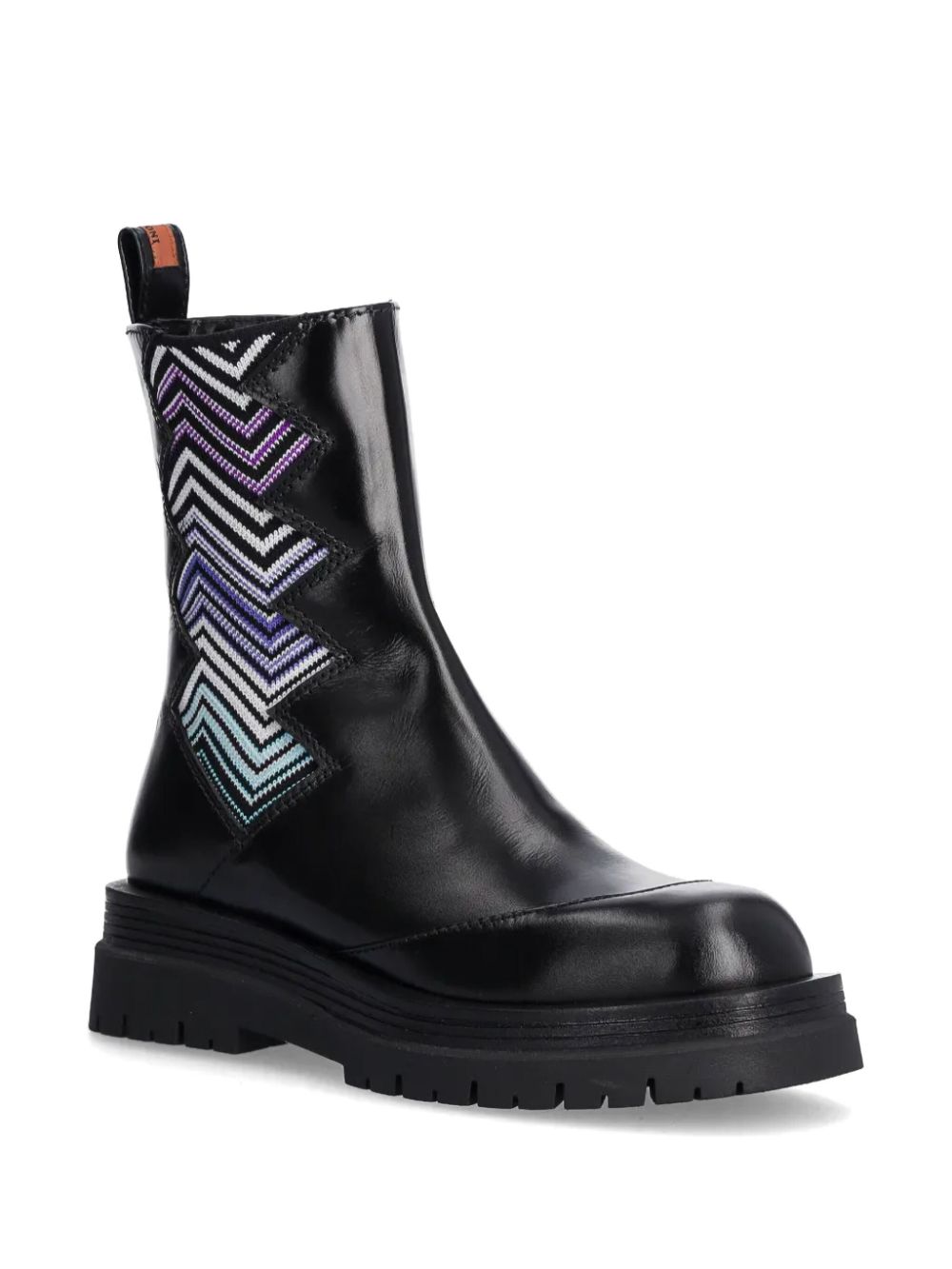 Missoni zigzag-detail ankle boots - Zwart