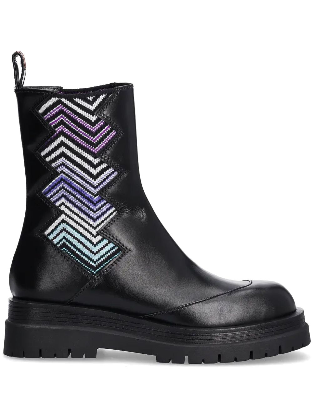 Missoni zigzag-detail ankle boots – Black