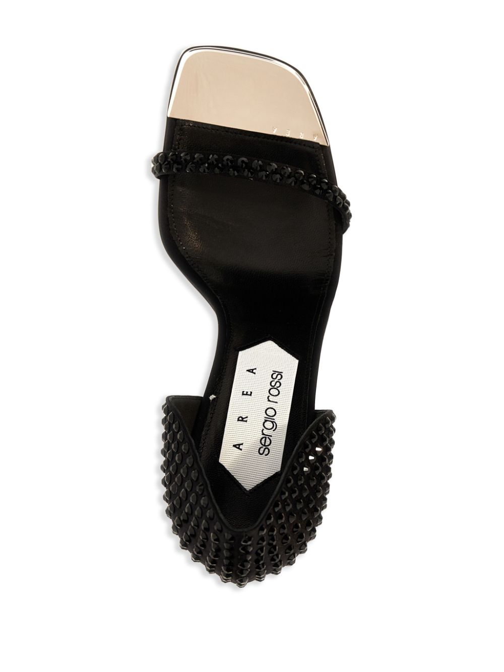 Sergio Rossi x Area 95mm Dagger sandals Black