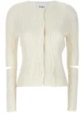 Nude cut-out cardigan - White