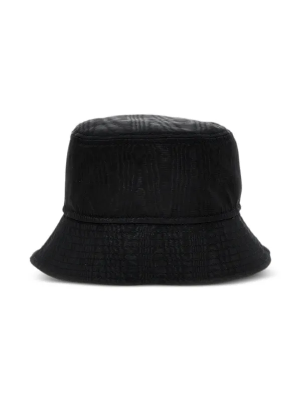 Marine Serre バケットハット | ブラック | FARFETCH JP
