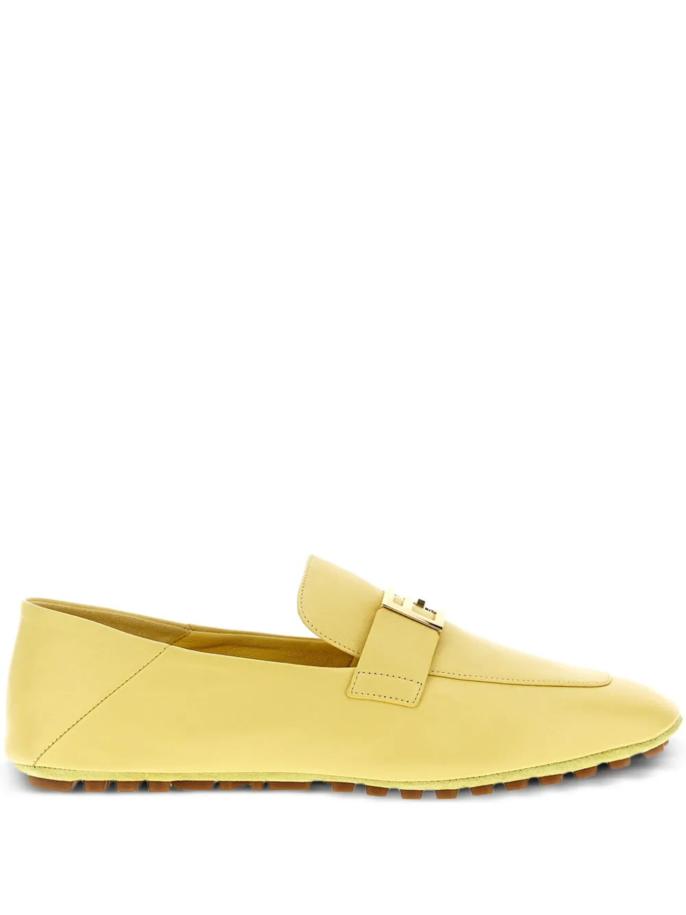 Fendi Baguette Loafers In Yellow