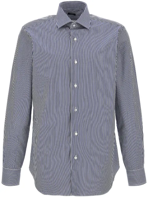 Barba camisa con rayas estampadas
