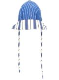 Sunnei striped bucket hat - Blue