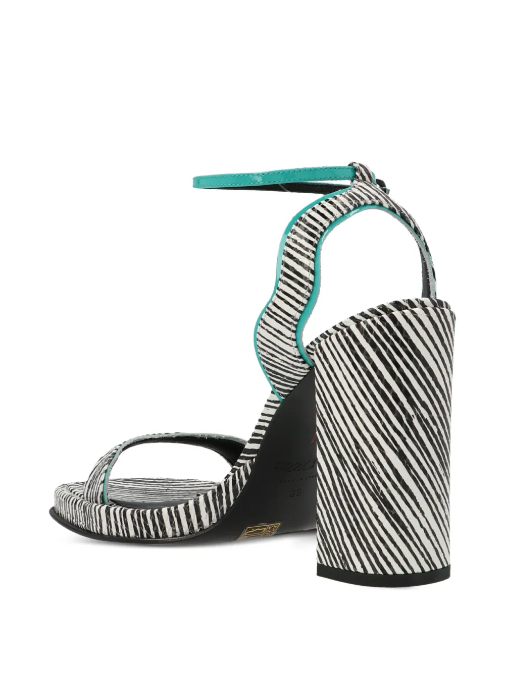 Freelance 100mm Liza sandals - Zwart