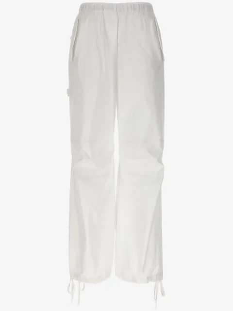 Nude straight-leg cargo pants