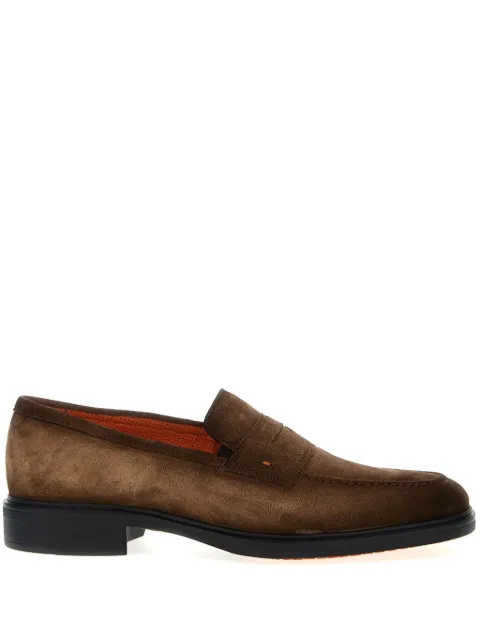 Santoni suede loafers