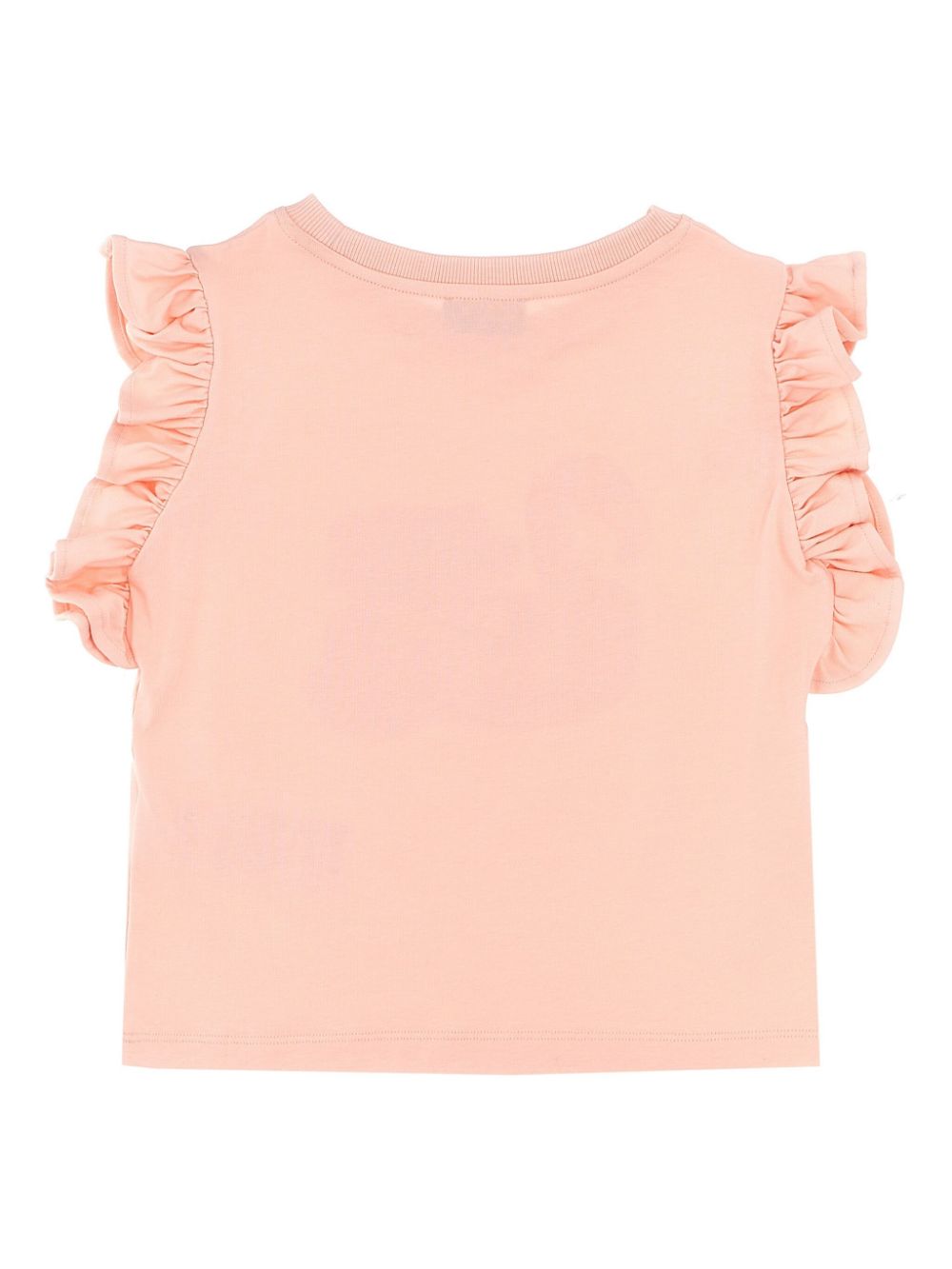 Moschino Kids T-shirt met logoprint - Roze