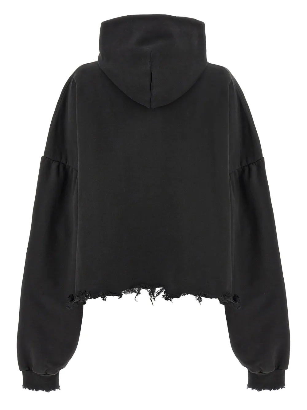 Balenciaga Hoodie met geborduurd logo - Zwart