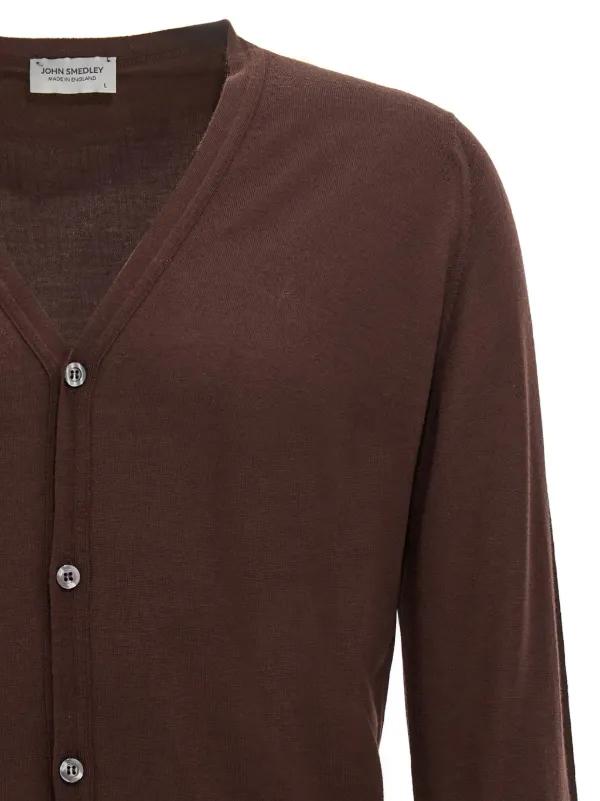 John Smedley Petworth Cardigan | Brown | FARFETCH NO