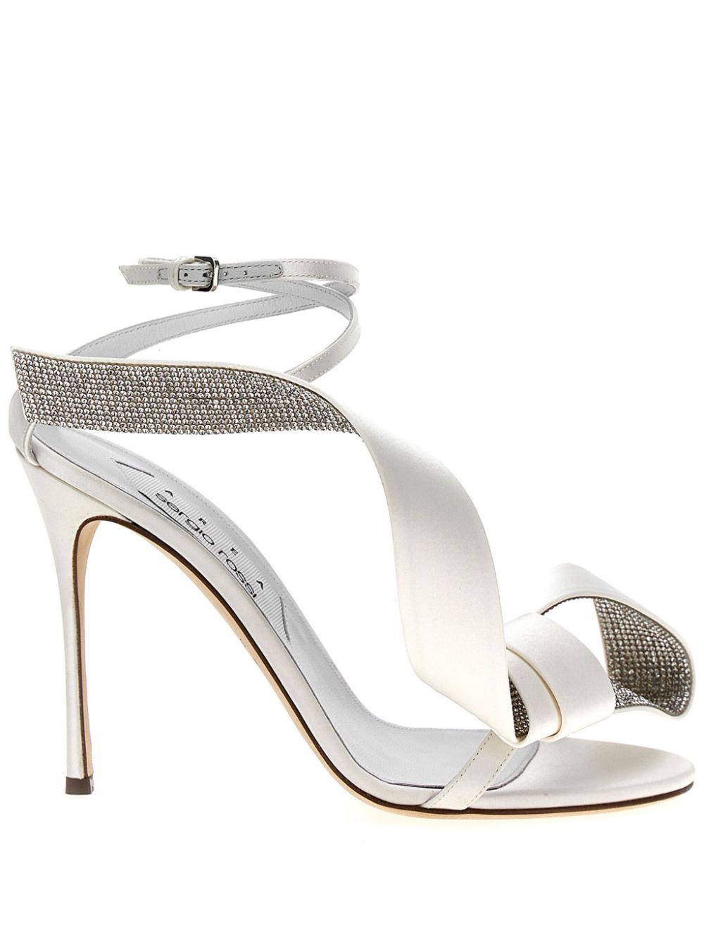 Sergio Rossi x Area 105mm Marquise sandals White