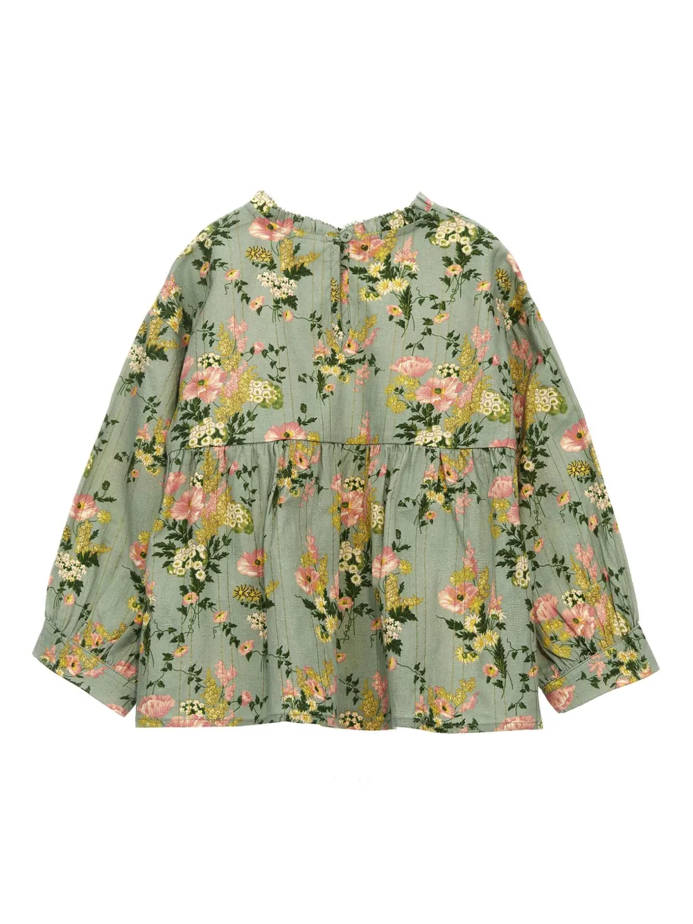 Bonton Shirt met bloemenprint - Groen