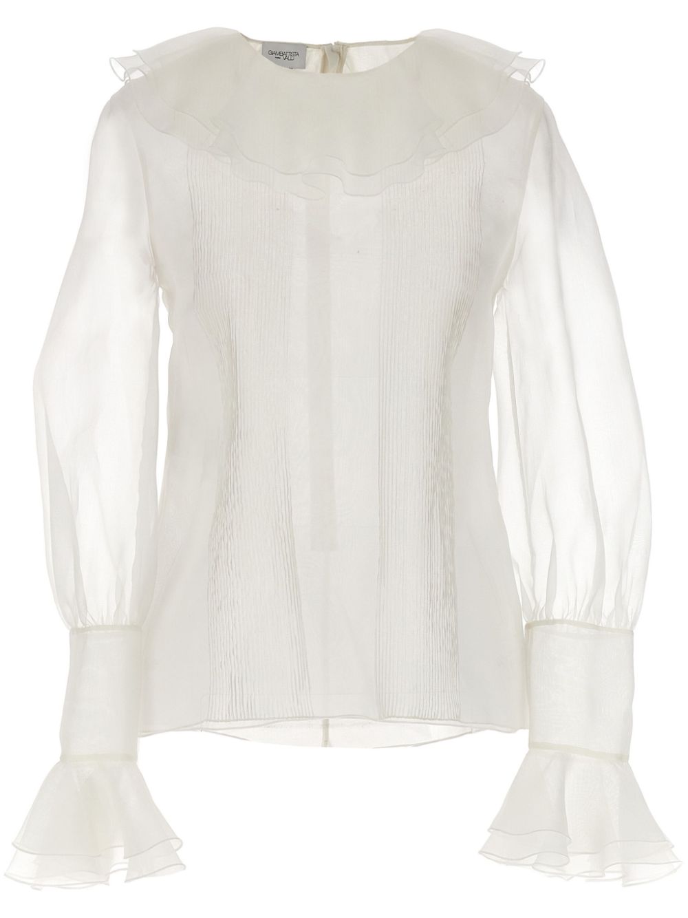 Giambattista Valli ruffled-collar blouse - Bianco