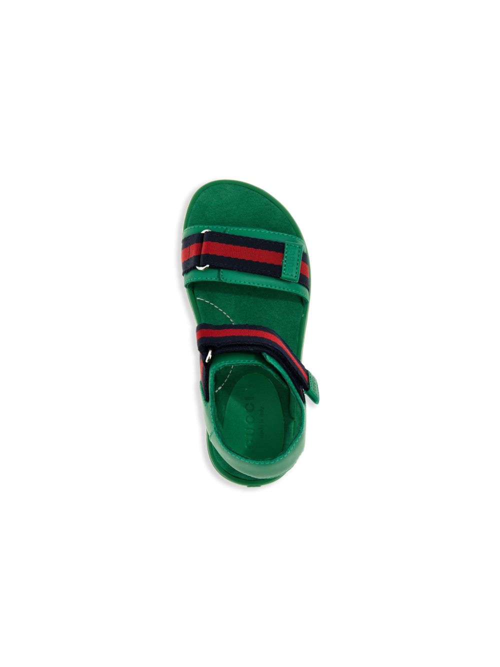 Gucci Kids Web sandalen met lint Groen