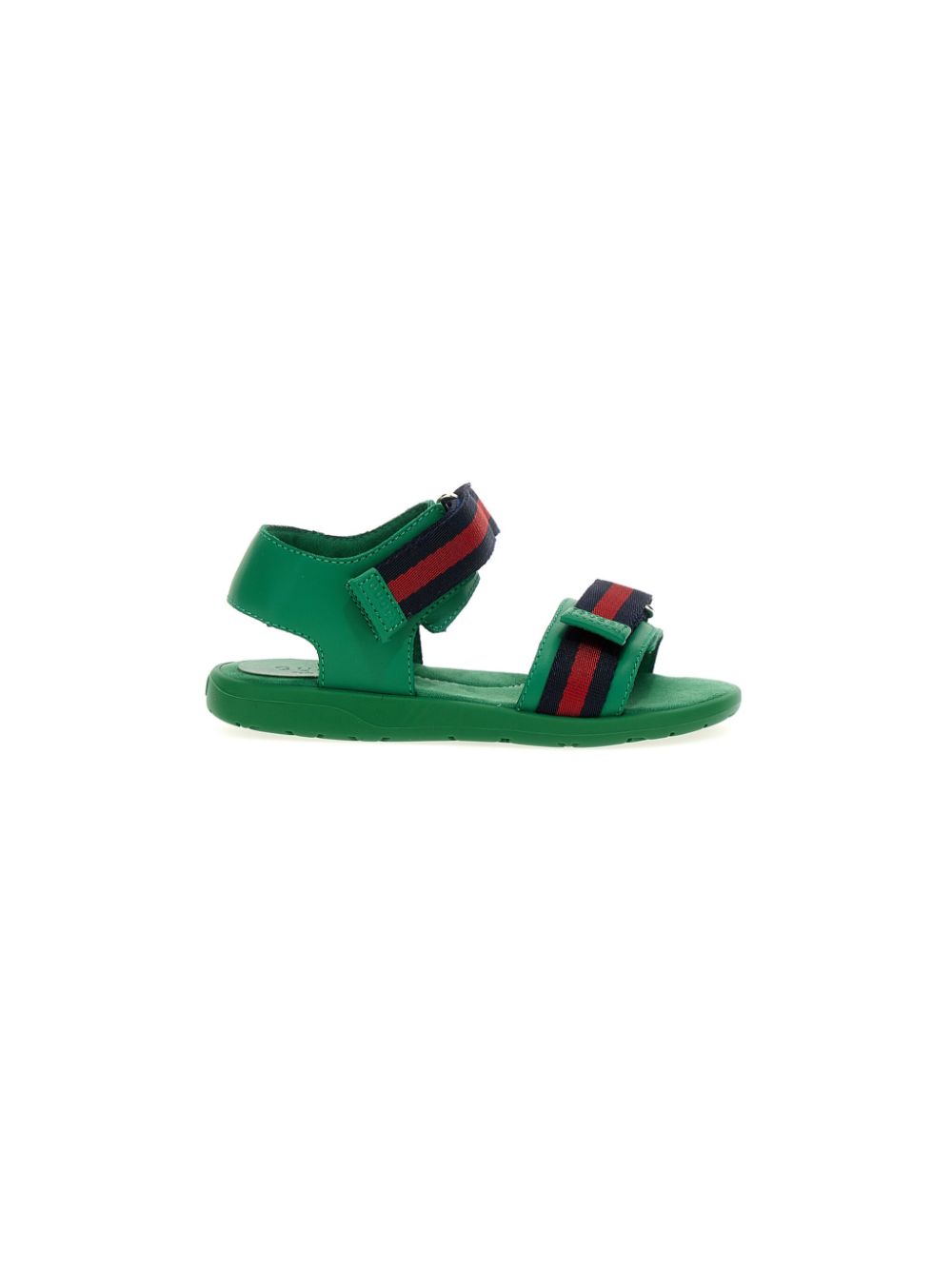 Gucci Kids Web sandalen met lint Groen