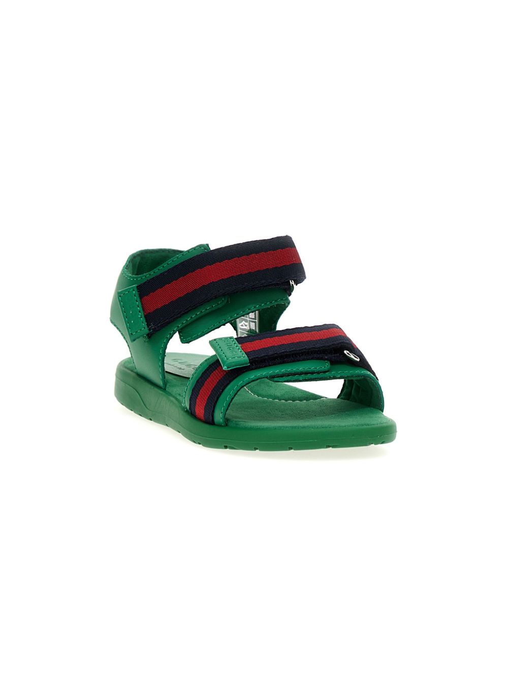 Gucci Kids Web sandalen met lint Groen