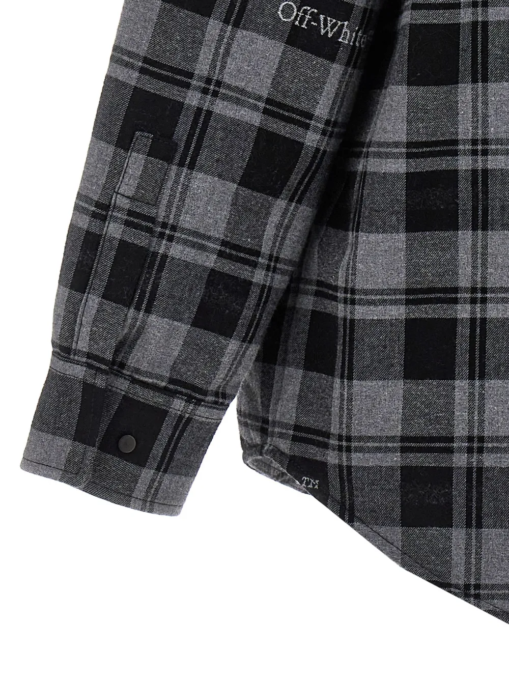 Off-White Geruit overhemd Grijs