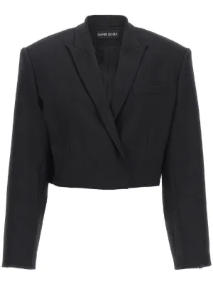 【関税込み】DAVID KOMA 'Cropped' blazer David Koma Blazers for Women - Shop on FARFETCH