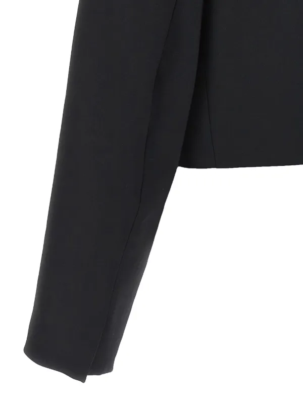 David Koma Cropped Blazer | Black | FARFETCH ID