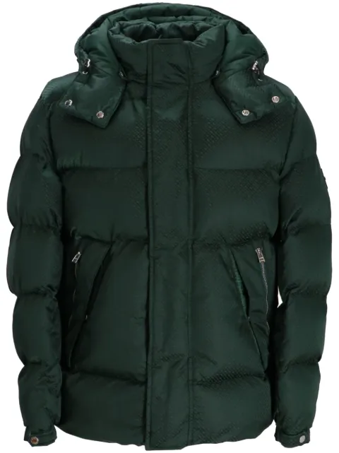 BOSS monogram-jacquard padded jacket