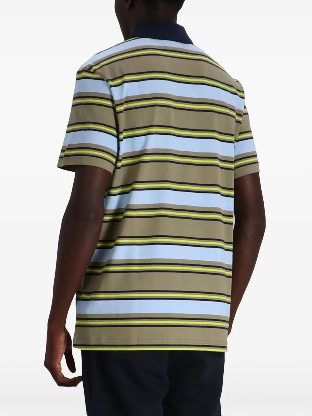 Lacoste striped cotton polo shirt Men