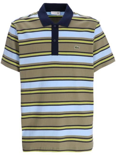 Lacoste striped cotton polo shirt Men