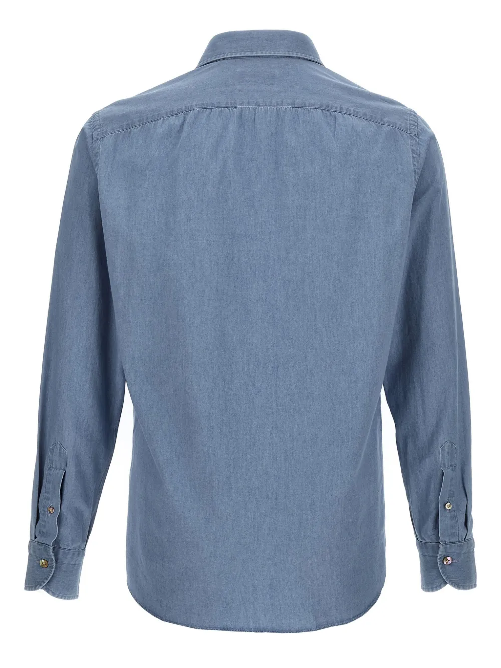 BORRIELLO NAPOLI chambray shirt - Blauw