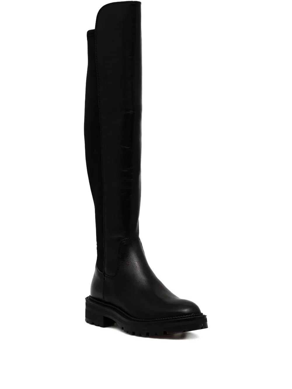GUESS USA logo-plaque knee-high boots | Black | Image 1
