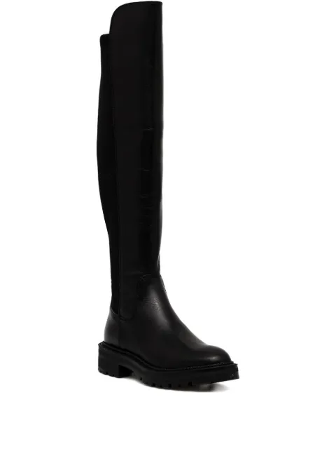 GUESS USA logo-plaque knee-high boots