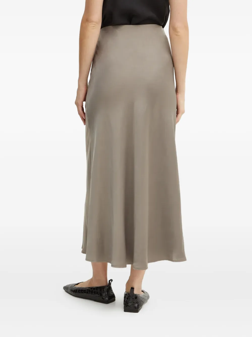 GUESS USA Midi-rok met gedrapeerd detail Grijs