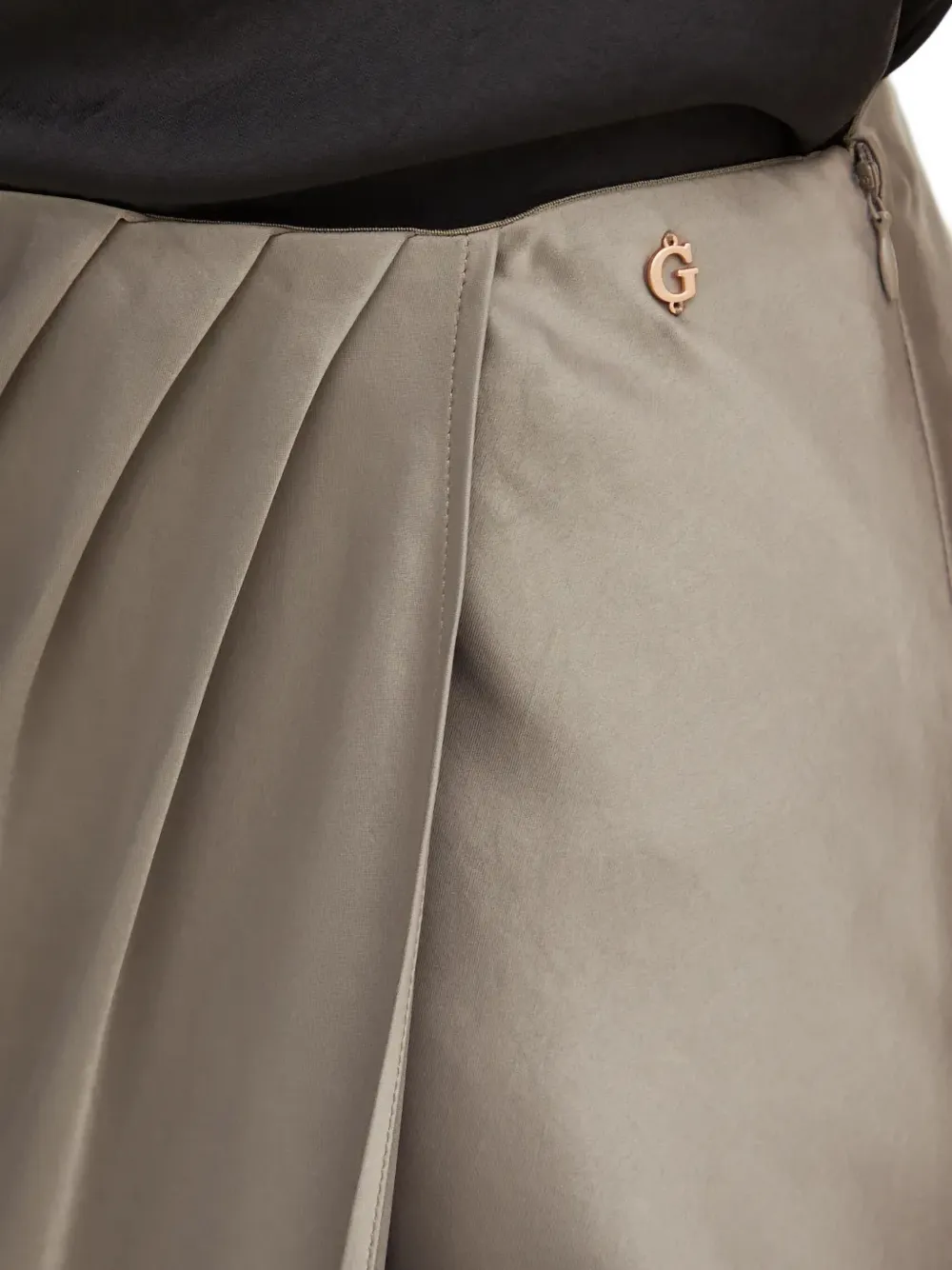 GUESS USA Midi-rok met gedrapeerd detail Grijs