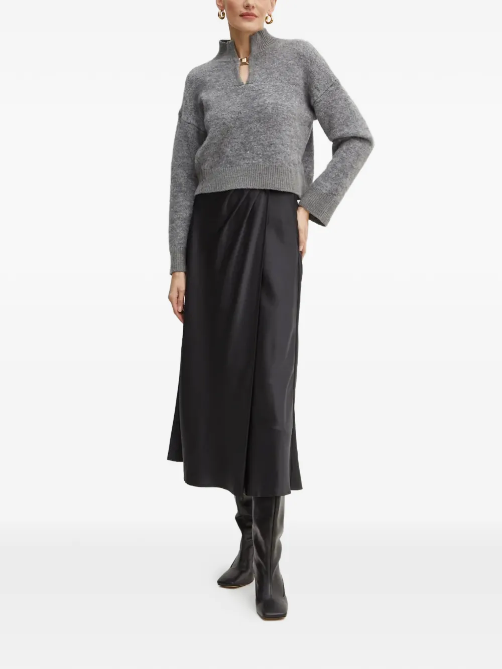 GUESS USA Rok met geplooide taille - Zwart