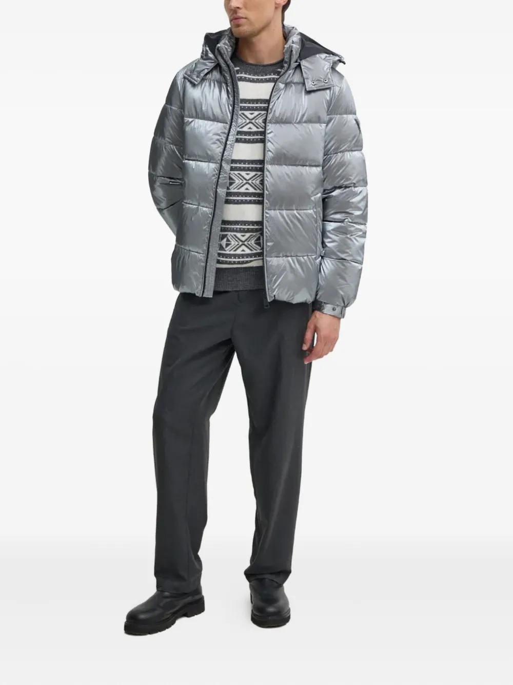 GUESS USA Gestreepte trui met patroon - Wit