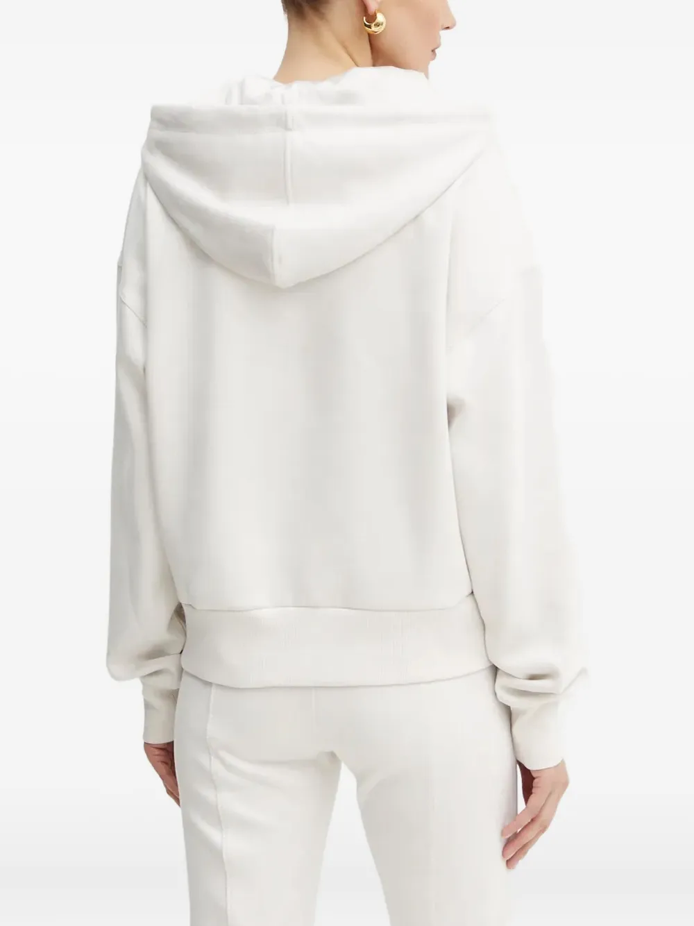 Guess Usa Pocket Hoodie In White
