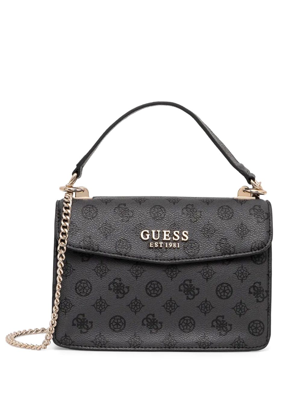 GUESS USA Schoudertas met monogram Grijs