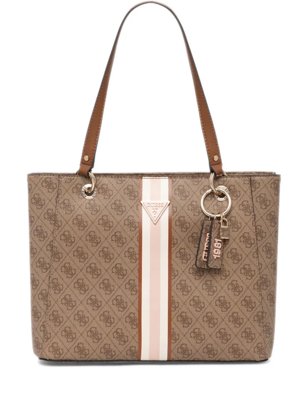 Guess Usa Noelle 4g Tote Bag In Neutrals