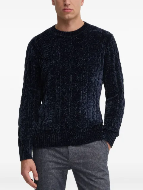 GUESS USA cable-knit crew-neck sweater