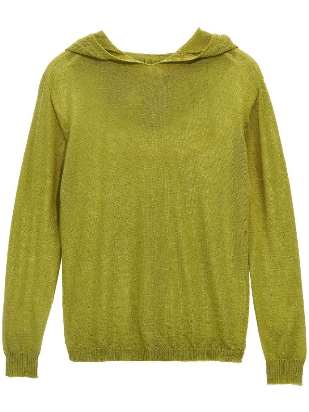 Rick Owens Kids Wollen hoodie Groen