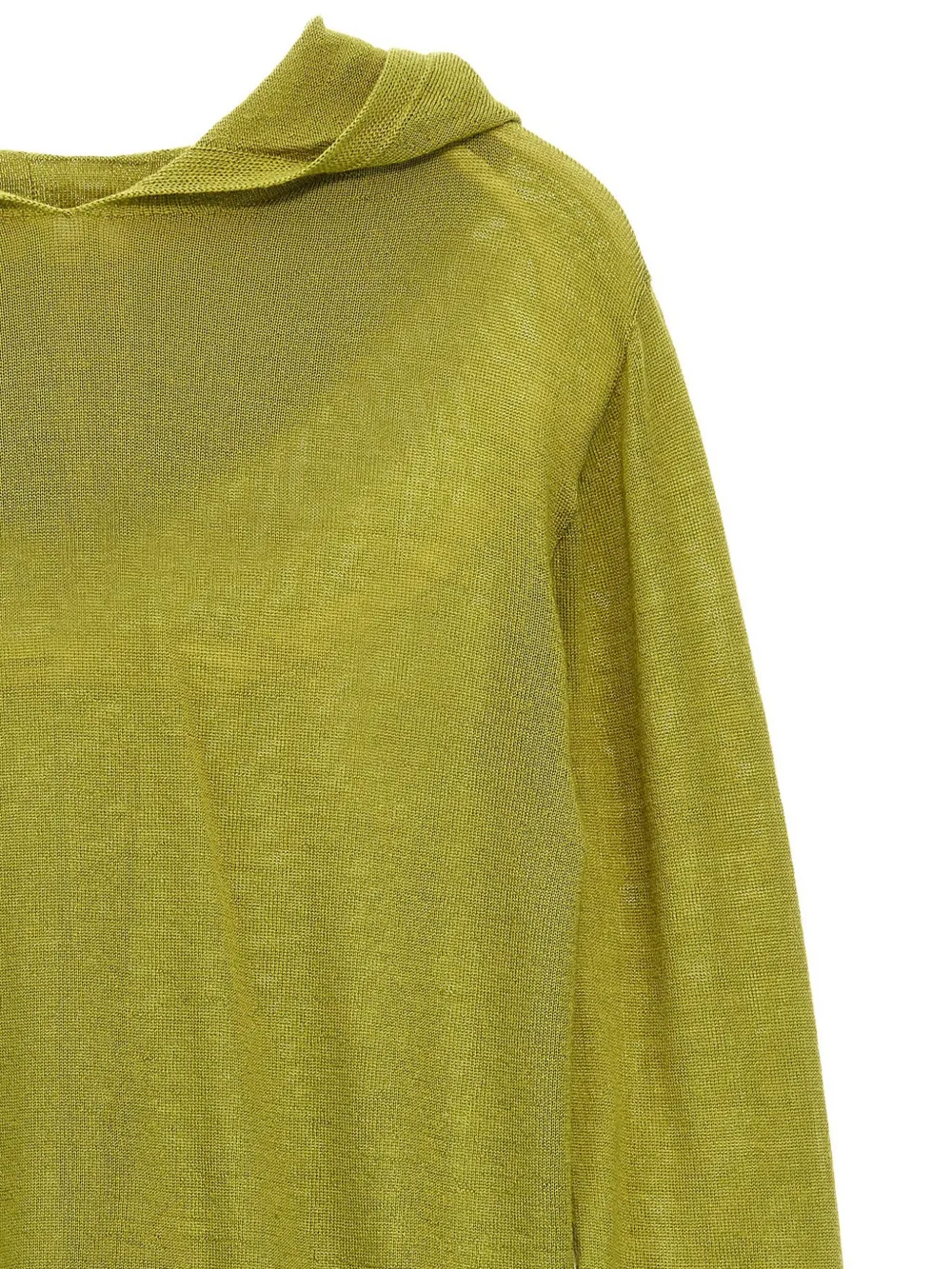 Rick Owens Kids Wollen hoodie Groen