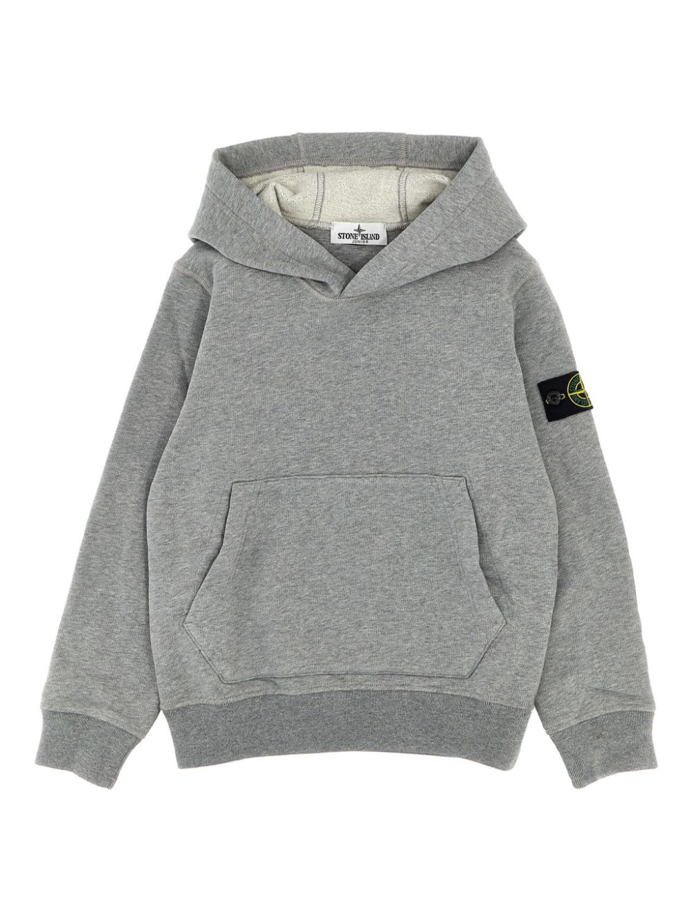 Stone Island Junior Compass-badge hoodie - Grey