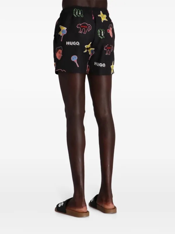 HUGO LULU Swim Shorts Black FARFETCH AO