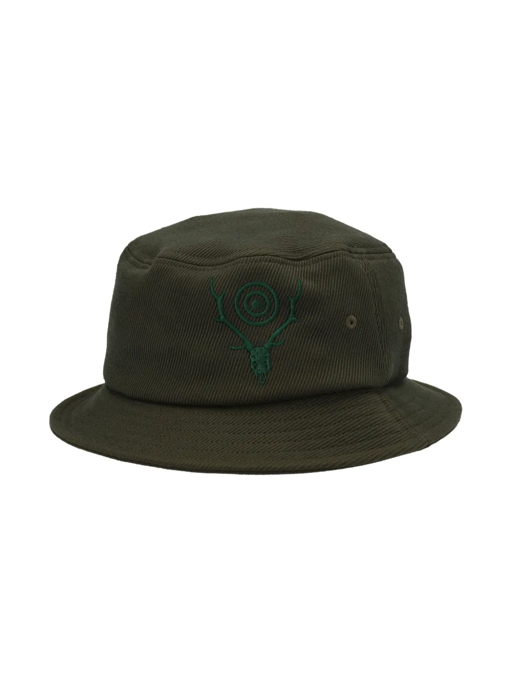 SOUTH2 WEST8 logo-embroidered bucket hat - Groen