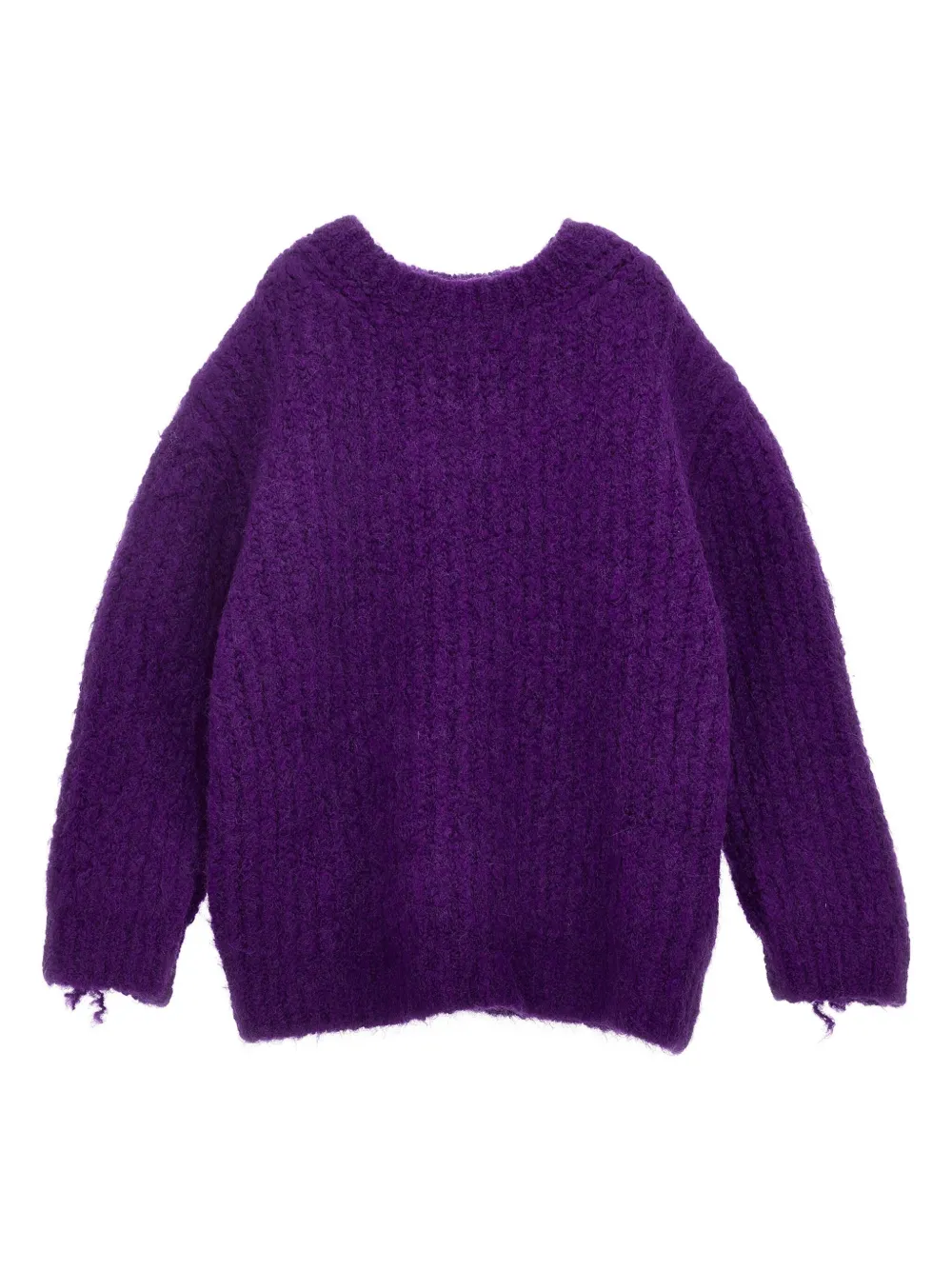 Douuod Kids Ribgebreide sweater Paars