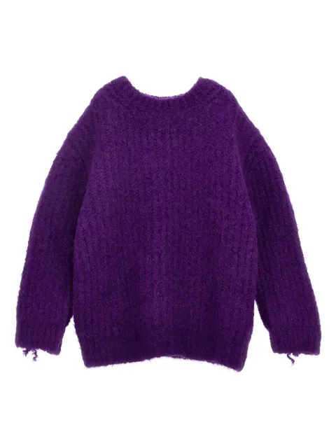 Douuod Kids ribbed knit fringe sweatshirt