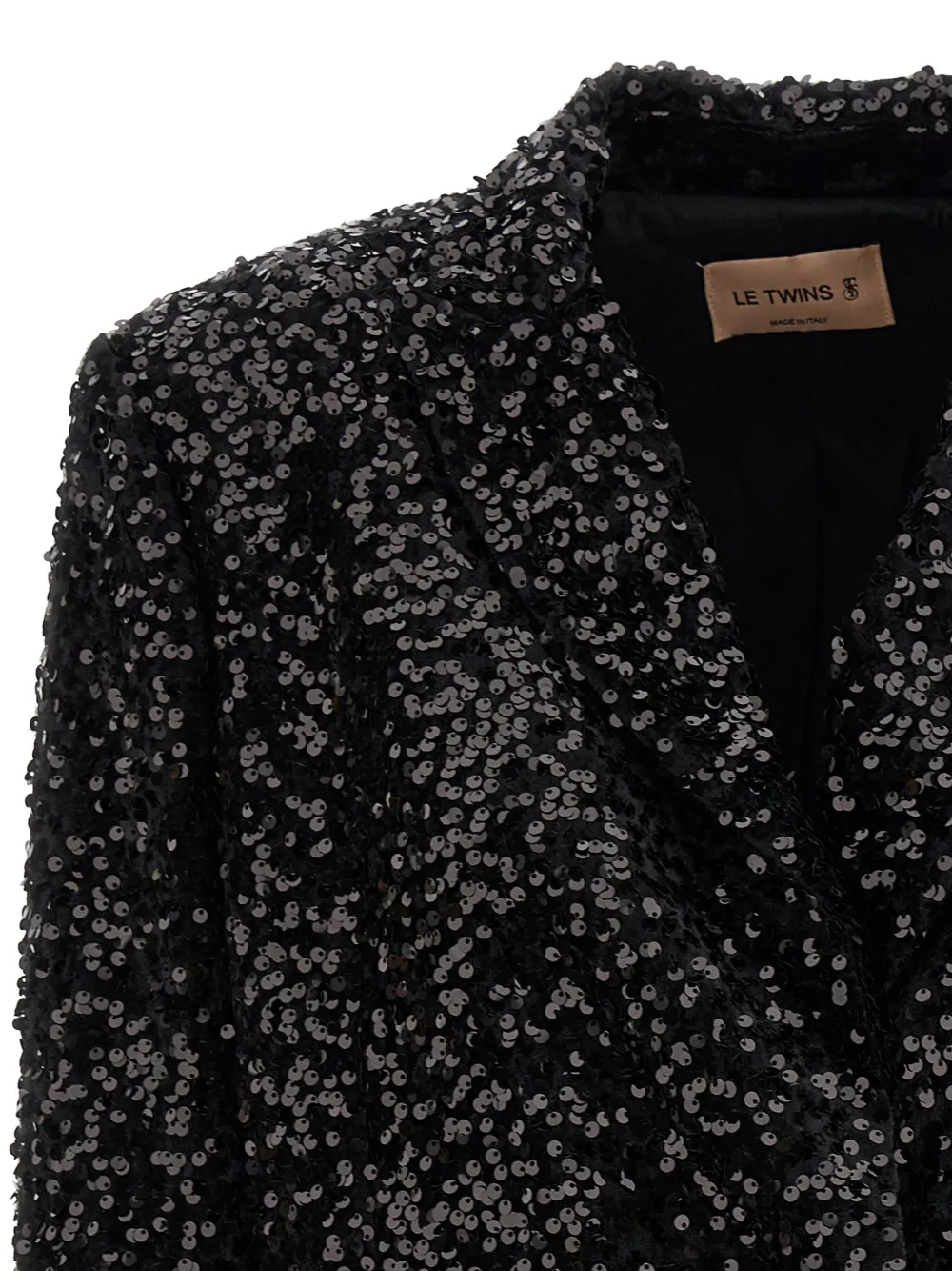 LE TWINS Blazer met dubbele rij knopen Zwart